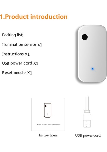 2x Tuya Wifi Işık Sensörü Akıllı Ev Aydınlatma Sensörü Bağlantı Kontrolü Parlaklık Sensörü Aydınlatma (Yurt Dışından) modelleri
