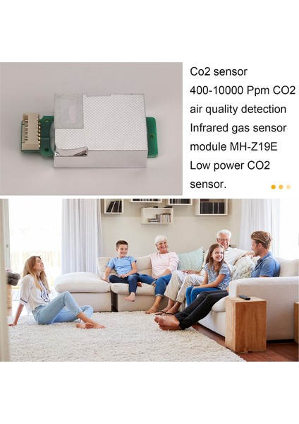 Co2 Sensörü 400-10000 Ppm Karbon Dioksit Hava Kalitesi Algılama Kızılötesi Gaz Sensör Modülü MH-Z19E Düşük Güç Tüketimi (Yurt Dışından) fırsatları