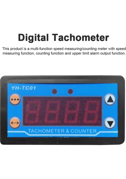 YH-TC01 Dijital Taşometre Yüksek Mücadele LED Dijital Motor Hız Ölçer Salon Sensörü Motor Hız Dedektörü (Yurt Dışından) fırsatları