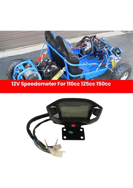 12V Motosiklet Hız Tomberi Takometre 110CC 125CC 150CC 200CC 250CC 250CC Kir Bisiklet Atv Go Kart 4 Tekerlek (Yurt Dışından)