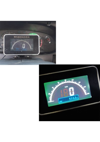 2x Kamyon 12V/24V 2 1 Derece 1 Fonksiyonlar Dijital Hızölçer Hız Ölçer+Yolcu Göstergesi LCD Gösterge Paneli+Alarm LCD Gauge (Yurt Dışından) fiyatları