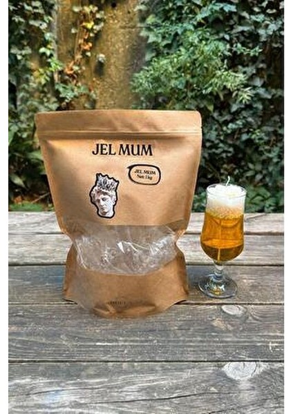 1kg Şeffaf Kokusuz Jel Mum Modern Tasarım Uzun Süreli Kullanım için