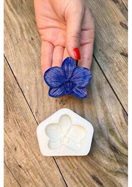 Orkide Silikon Mum Kalıbı Rustik Dekor ve Masa Üstü Kullanım için