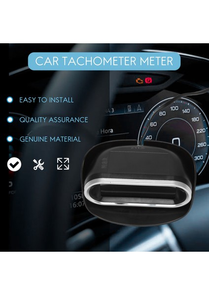 Araba Universal 50-9999RPM Takometre LCD Dijital Ekran Motor Takometre Tekne Kamyonu LCD Ekran Rpm Metre (Yurt Dışından) modelleri