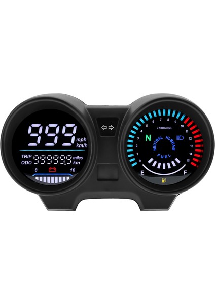Motosiklet Speedometre Dijital LED Panel Takometresi Brezilyalı Titan 150 Honda CG150 FAN150 2010 2012 Beyaz (Yurt Dışından)