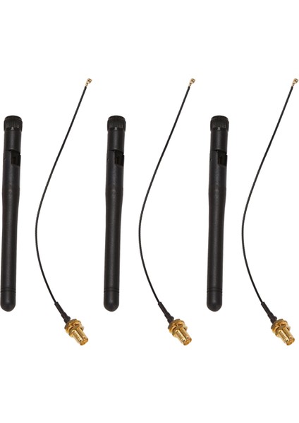 3x 433MHZ Anten 5dbi Gsm Rp-Sma Fiş Kauçuk Su Geçirmez Lorawan Anten + Ipx-Sma Küçük Kablo Uzatma (Yurt Dışından)