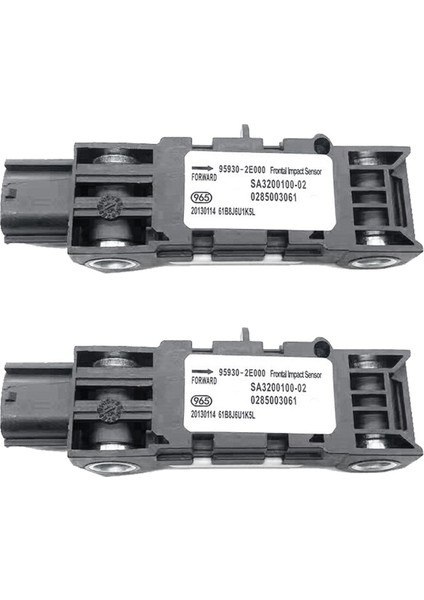 2004-2010 Için 2x 95930-2E000 959302E000 Hyundai Tucson Için Kia Sportage Je Jm Kaza Sensörü (Yurt Dışından)
