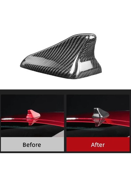Araba Gerçek Karbon Fiber Köpekbalığı Fin Dış Modifiye Modifiye Anten Kapağı Kapak Aksesuarları Kia Stinger 2018-2023 (Yurt Dışından) modelleri