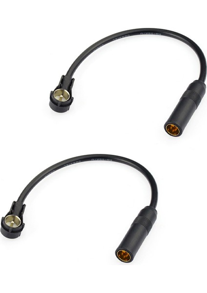 2x Araba Am Fm Dab Radyo Hava Anten Coax 30CM Adaptör Kurşun Din 41585 Audi Koltuğu Skoda Smart Ford Için Iso Fiş (Yurt Dışından)