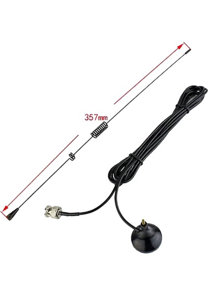 2x UT-106UV Bnc Çift Band U+Vhf Anten Icom Yaesu Kenwood Baofeng Radyo (Yurt Dışından) fırsatları