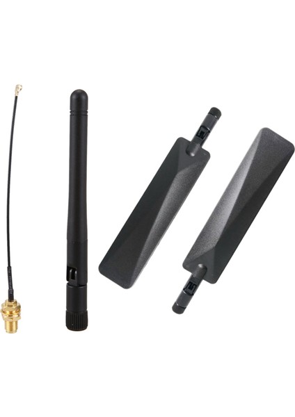 1set 433MHZ Anten 3dbı Gsm Rp-Sma Fiş Kauçuk Su Geçirmez Lorawan Anten ve 2x 4g Lte Anten 12DBI Sma Erkek Anten (Yurt Dışından)