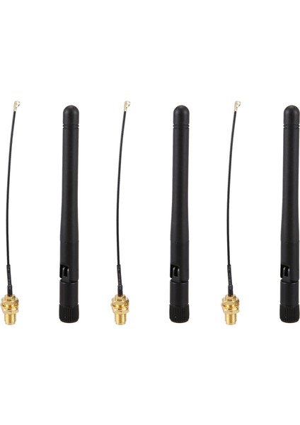3x 433MHZ Anten 3dbi Gsm Rp-Sma Fiş Kauçuk Su Geçirmez Lorawan Anten + Ipx-Sma Küçük Kablo Uzatma (Yurt Dışından)