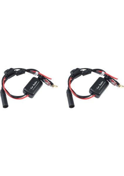 2x Evrensel Dab + Fm Araba Anten Anten Aten Sıçırtı Kablosu Dijital Radyo + Amplifikatör Aksesuarları (Yurt Dışından)