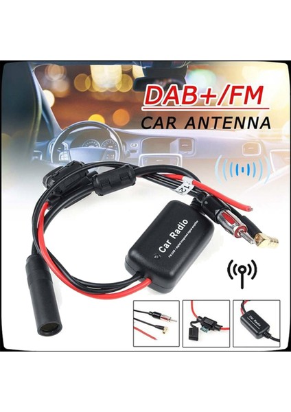 2x Evrensel Dab + Fm Araba Anten Anten Aten Sıçırtı Kablosu Dijital Radyo + Amplifikatör Aksesuarları (Yurt Dışından) fırsatları