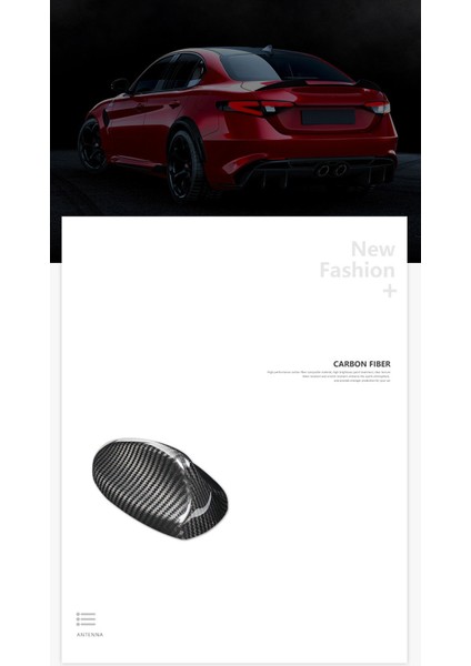 Alfa Için Gerçek Karbon Fiber Çatı Köpekbalığı Fin Anten Anten Çıkartma Alfa Romeo Giulia Stelvio Aksesuarlar Dış Trim (Yurt Dışından) fiyatları