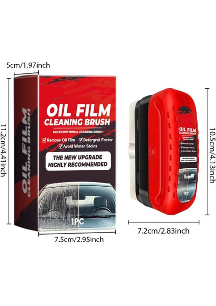 Araba Ön Cam Temizleyici Ön Cam Yenileme Dekontaminasyon Temizleme Yağ Filmi Temizleyici (2 Paket) (Yurt Dışından)