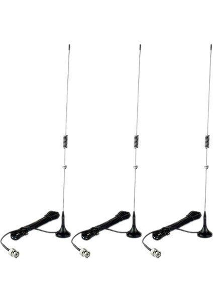 3x UT-106UV Bnc Çift Band U+Vhf Anten Icom Yaesu Kenwood Baofeng Radyo (Yurt Dışından)