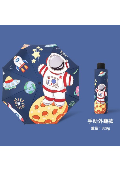 Öğrenci Karikatürü Kalınlaştırılmış Şemsiye (Yurt Dışından)