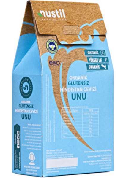 Nustil Organik Hindistan Cevizi Unu 300 g Glutensiz Vegan Alternatif Sağlıklı Beslenme İçin fiyatları
