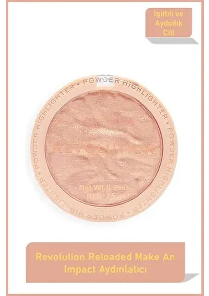 Aydınlatıcı 10 g Gül Rengi Anında Cilt Parlatıcı, Hayvanlar Üzerinde Test Edilmemiştir