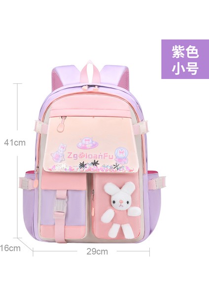 Ilkokul Öğrencileri Prenses Okul Çantası Su Geçirmez Sevimli Karikatür Çocuk Okul Çantası Kadın (Yurt Dışından)