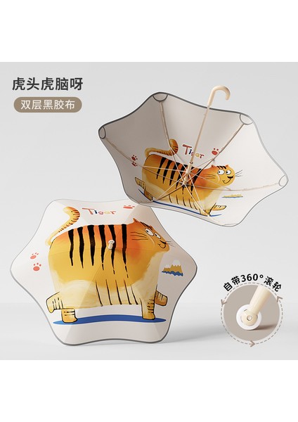 Öğrenci Karikatürü Kalınlaştırılmış Şemsiye (Yurt Dışından)