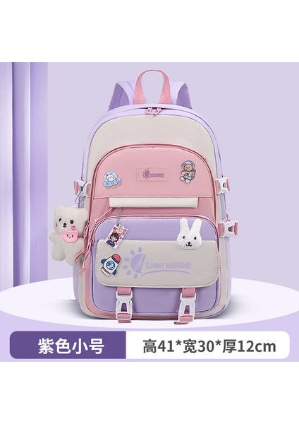 Ilkokul Öğrencileri Prenses Okul Çantası Su Geçirmez Sevimli Karikatür Çocuk Okul Çantası Kadın (Yurt Dışından)