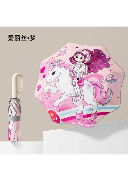 Öğrenci Karikatürü Kalınlaştırılmış Şemsiye (Yurt Dışından)