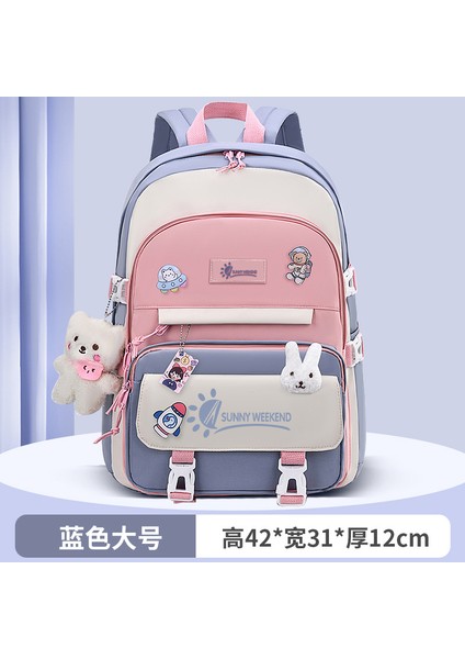 Ilkokul Öğrencileri Prenses Okul Çantası Su Geçirmez Sevimli Karikatür Çocuk Okul Çantası Kadın (Yurt Dışından)