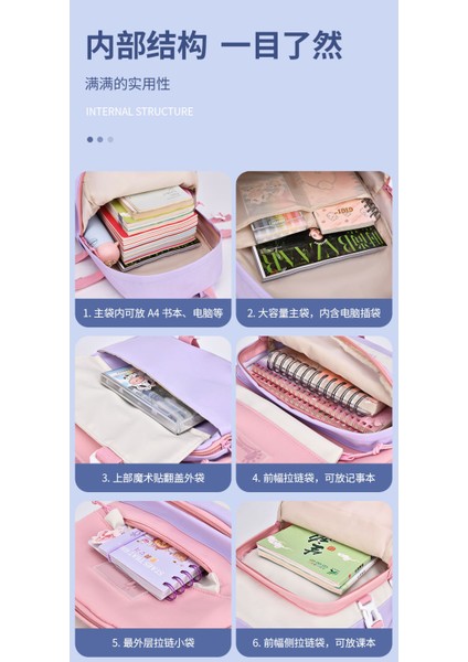 Ilkokul Öğrencileri Prenses Okul Çantası Su Geçirmez Sevimli Karikatür Çocuk Okul Çantası Kadın (Yurt Dışından) indirimleri