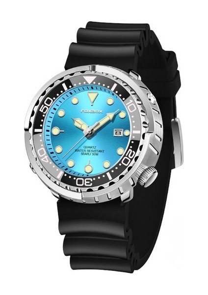 Açık Mavi Lıge Marka Lüks Erkek Izle Su Geçirmez Moda Iş Adamı Kuvars Kol Saati Silikon Kayış Spor Aydınlık Izle Erkekler Için Saat (Yurt Dışından)