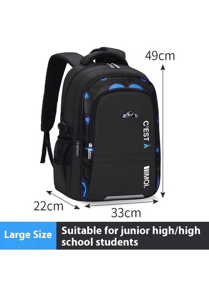 Yeni Erkek Okul Çantası Ilkokul Öğrencileri 3-6-9 Sınıflar Büyük Çocuk Ortaokul Lise Öğrencileri Büyük Kapasiteli Sırt Çantaları (Yurt Dışından)