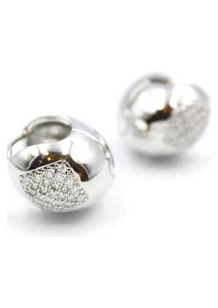 Taşlı Top Küpe - Gümüş fiyatları