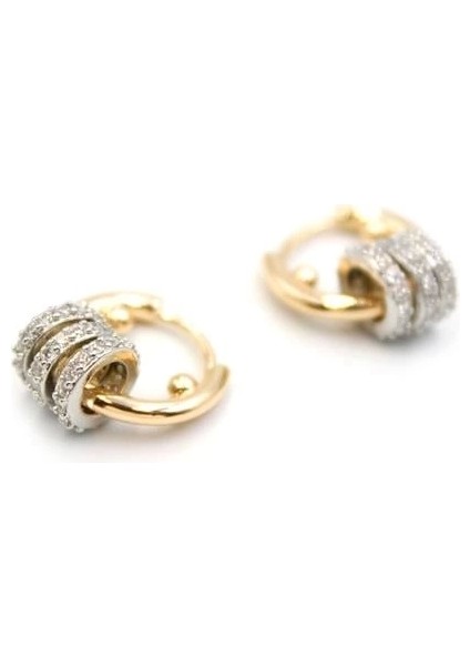 Halkalı Küpe - Küçük - Altın