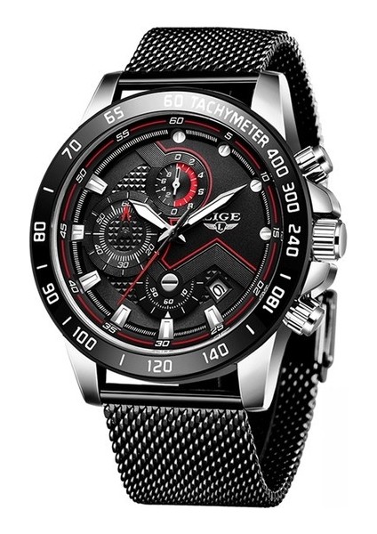 Yeni Erkek Kuvars Kol Saati Üst Marka Moda Chronograph Kronometre Erkekler Için Su Geçirmez Paslanmaz Izle Lüks Izle Adam (Yurt Dışından)