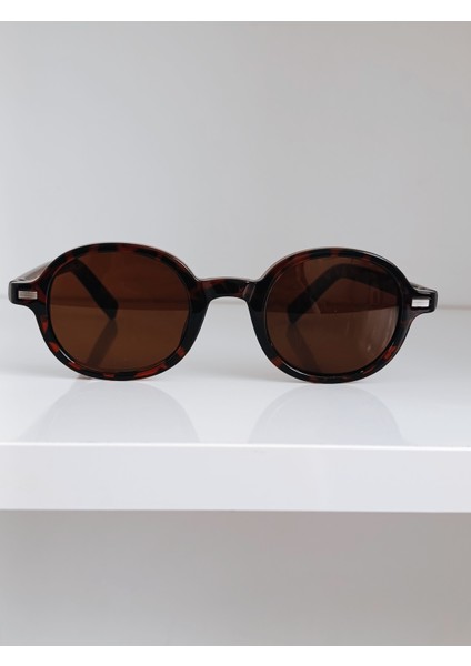 Oval kadın Güneş Gözlüğü Leopar UV400 Korumalı Cam modelleri