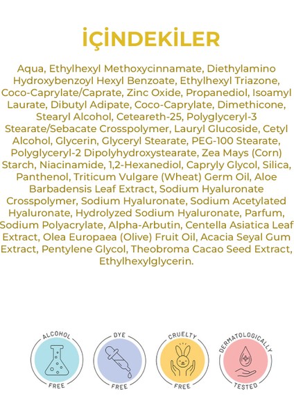 Leke Karşıtı Cilt Tonu Eşitleyici Yüksek Korumalı Güneş Kremi Spf 50+ 50ML (Aloe Vera Özlü)