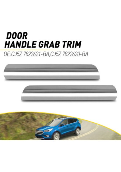 1paır Ön Iç Kapı Tutam Kapağı Kapak Ford Kaçış Için Chroem Kalıplama 2013-2019 CJ5Z-7822620-BA CJ5Z-7822621-BA (Yurt Dışından) fırsatları