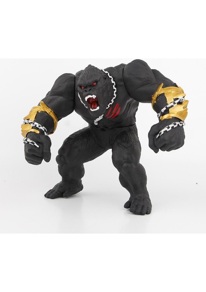 Orta Boy Kükreyen Zincirli King Kong Model Süsü (Yurt Dışından)