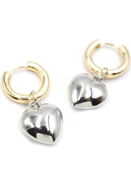 Kalp Küpe - Gümüş