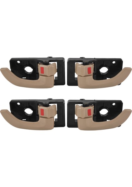 4pcs Araba Iç Kapı Kolu Solda Sola Kapı Kolu Değiştirme Seti Hyundai Tucson 2005-2009 Bej (Yurt Dışından) modelleri