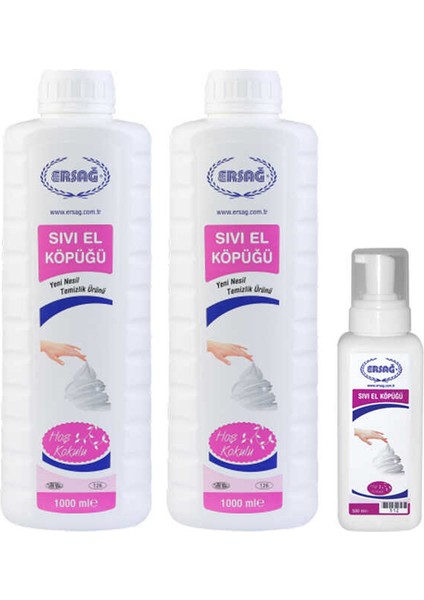 Aparatsız Sıvı El Köpüğü 2x1000 ml 2 Adet