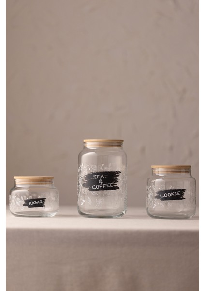 Siena Jar 3'lü Kavanoz Seti 970 cc/ 635 cc/ 430 cc