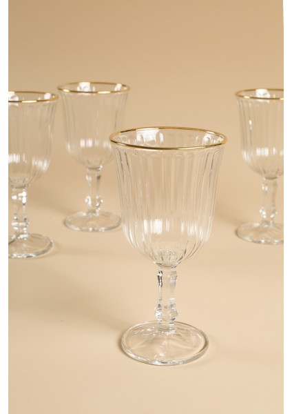 Splendid Gold 4'lü Su Kadehi Seti 240 cc