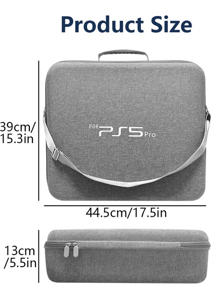 PS5PRO Ana Bilgisayar Aksesuarları Eva Darbeye Dayanıklı ve Düşmeye Dayanıklı Kullanışlı Saklama Çantası (Yurt Dışından)