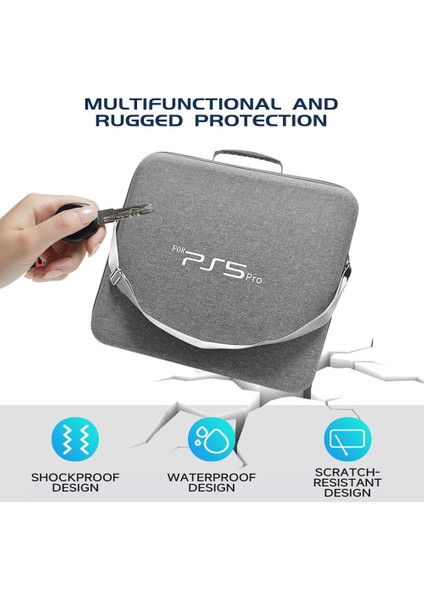 PS5PRO Ana Bilgisayar Aksesuarları Eva Darbeye Dayanıklı ve Düşmeye Dayanıklı Kullanışlı Saklama Çantası (Yurt Dışından) fırsatları