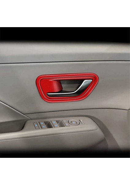 Araba Iç Kapı Kolu Kase Kapağı Hyundai Kona 2024+ Araba Iç Aksesuarları Için Kırmızı (Yurt Dışından) fırsatları