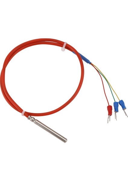 Sıcaklık Sensörü PT100 Su Geçirmez Tel Termal Direnç Silikon Tel Koruma Kablosu (Yurt Dışından)