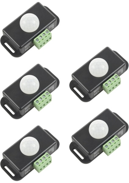 5pcs Dc 12 24V 8A Otomatik Ayarlanabilir Pır Hareket Sensörü Anahtarı Ir Kızılötesi Dedektör LED Şerit Için Işık Anahtarı Modülü (Yurt Dışından)