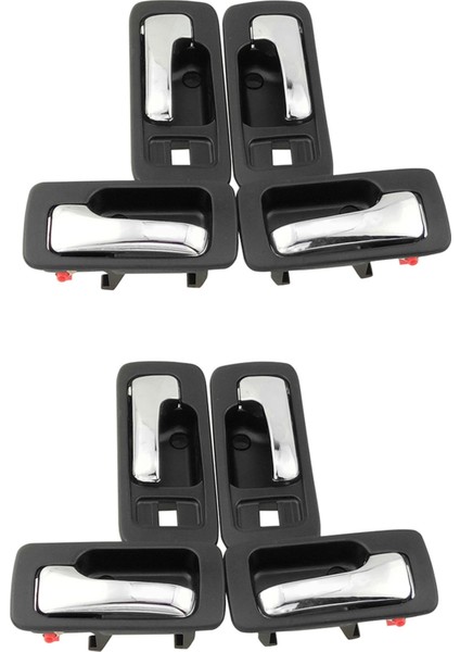 4x Kapı Kolu Ön Arka Sol Sağ Sağda Honda Accord Cb7 1990-1994 Araba Stil (Yurt Dışından)